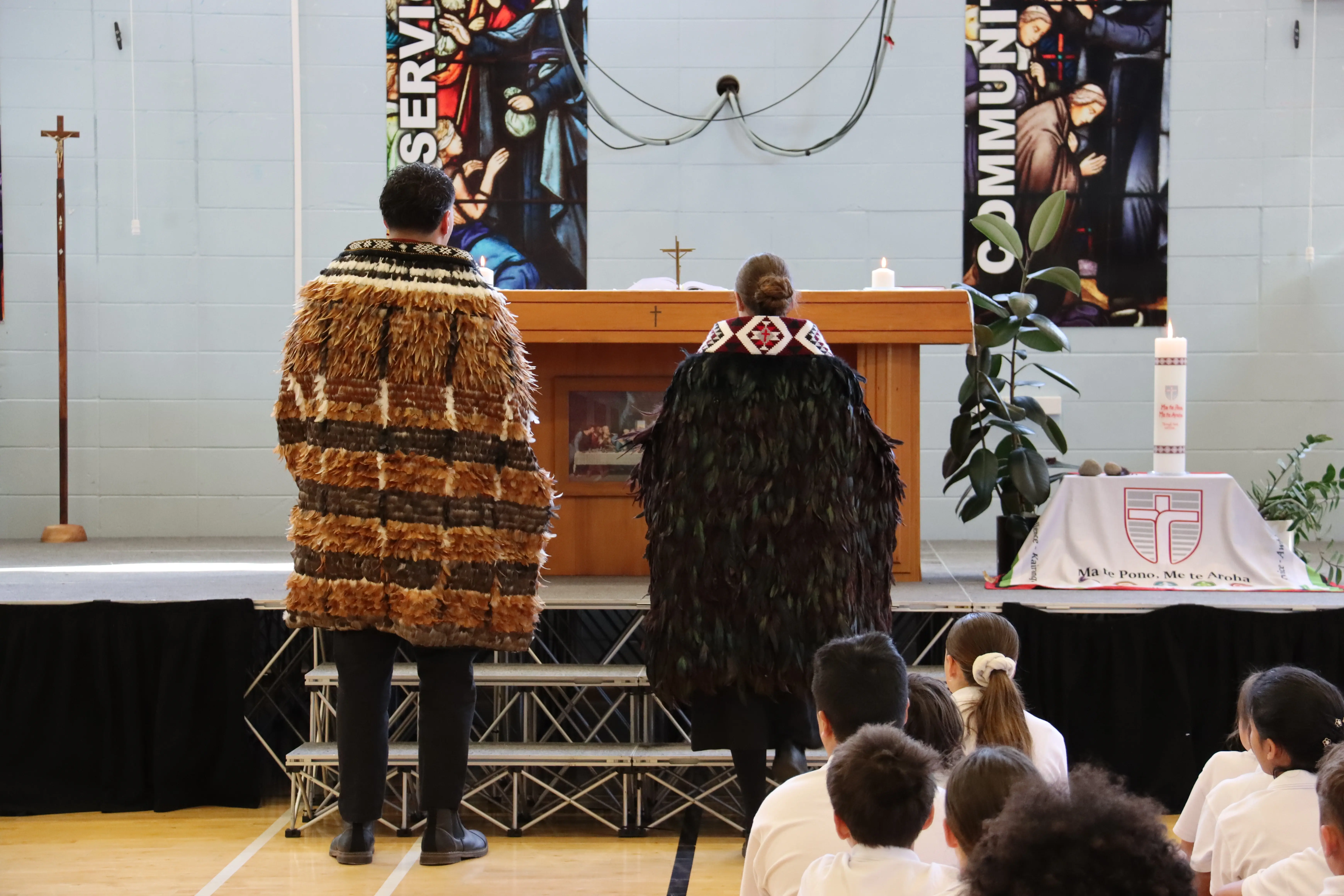 Image of Headboy and Headgirl standing together
