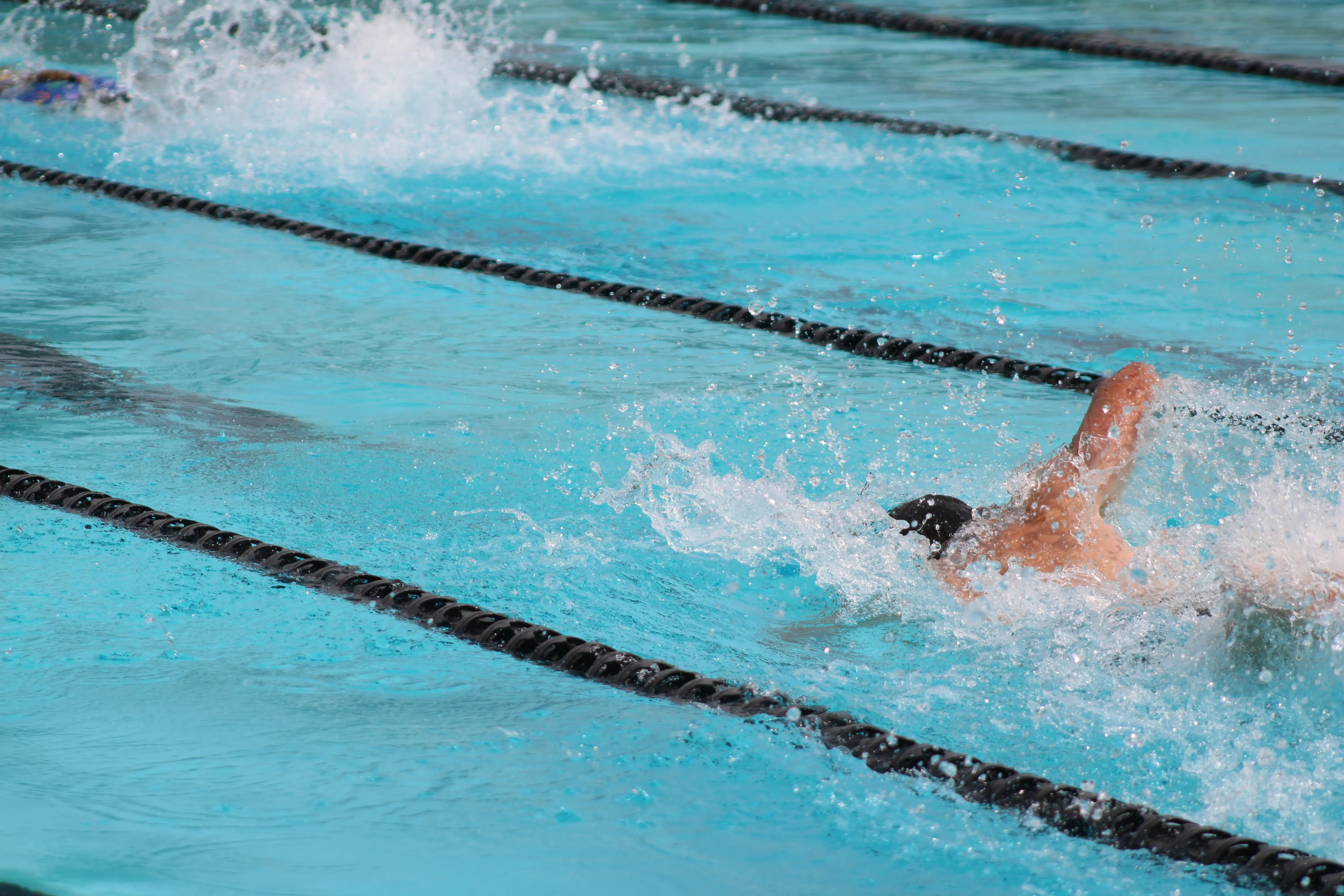 Another image of someone mid lap